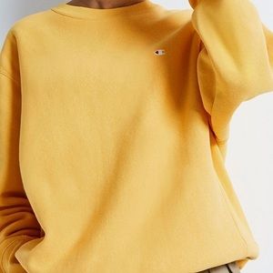 Yellow Champion sweatshirt